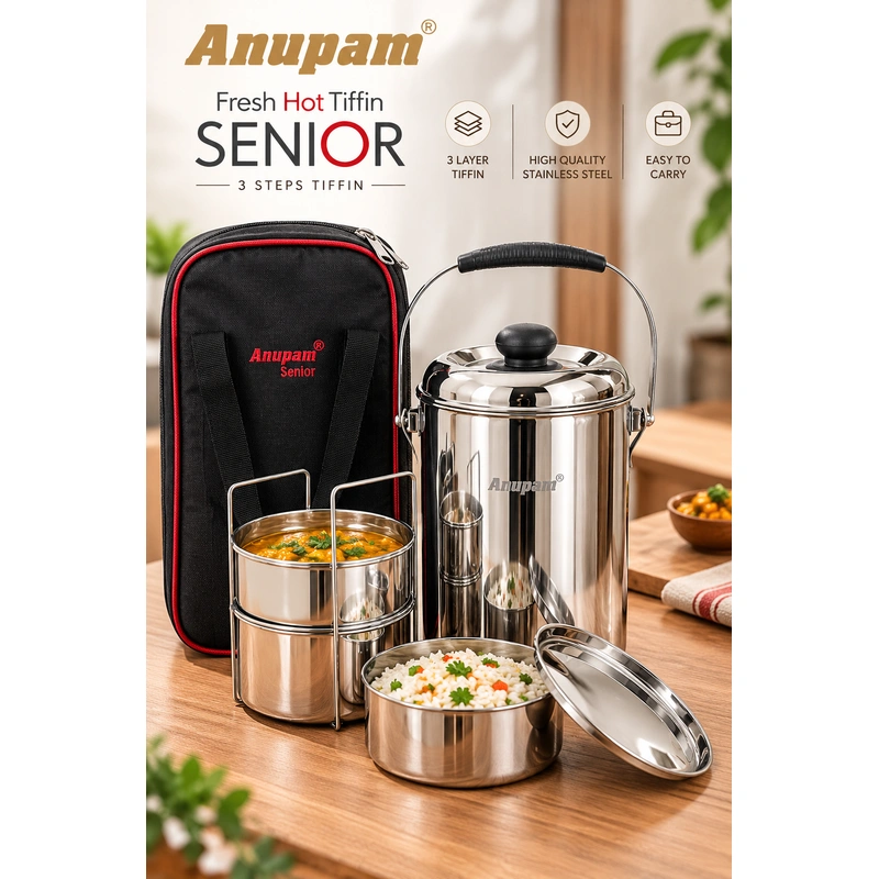 Anupam Senior Tiffin Box thumbnail 2
