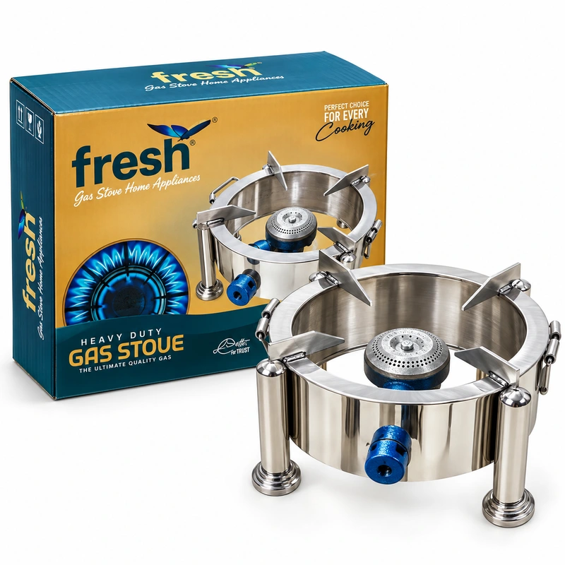Fresh Round Bhati Stove SS Ring