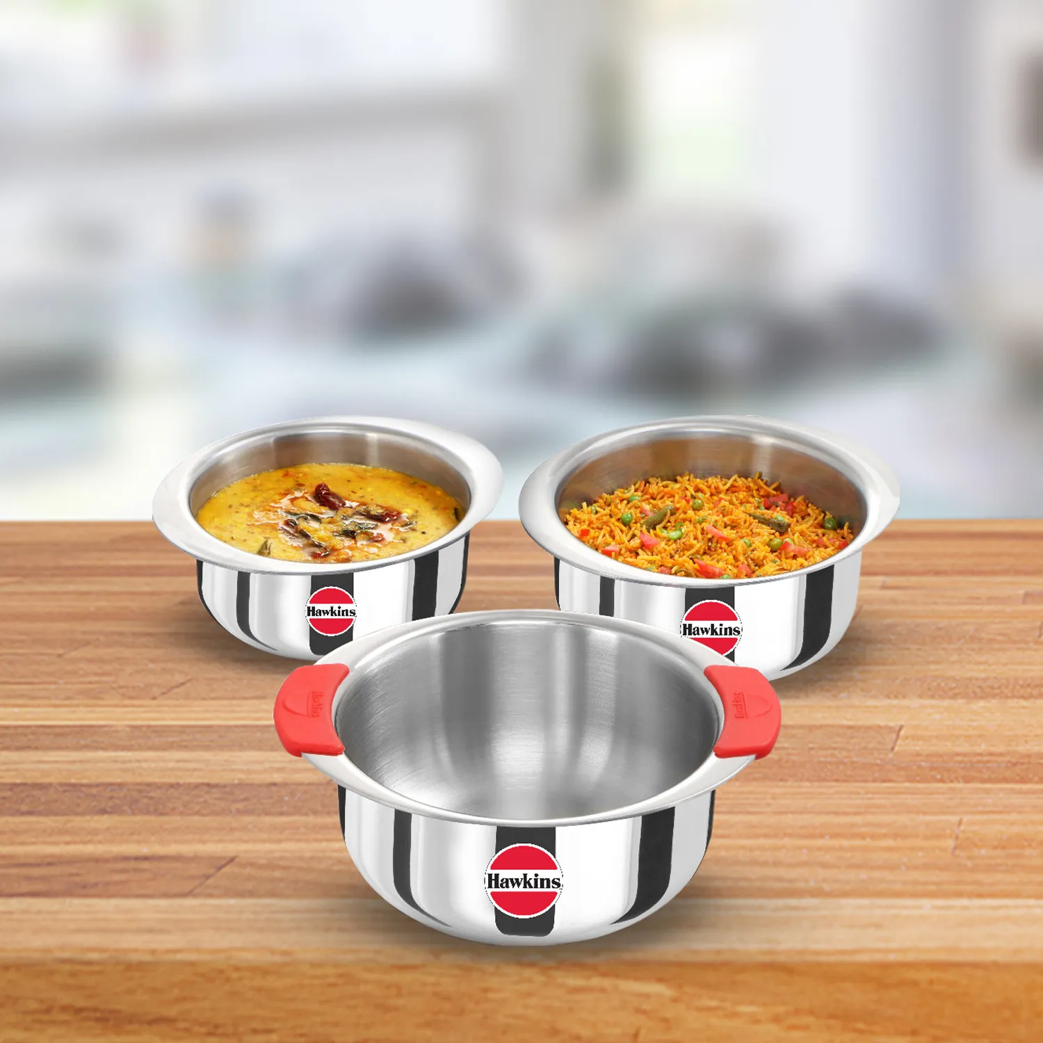 Hawkins Futura Stainless Steel Tri-ply Patila Gift Set 2023