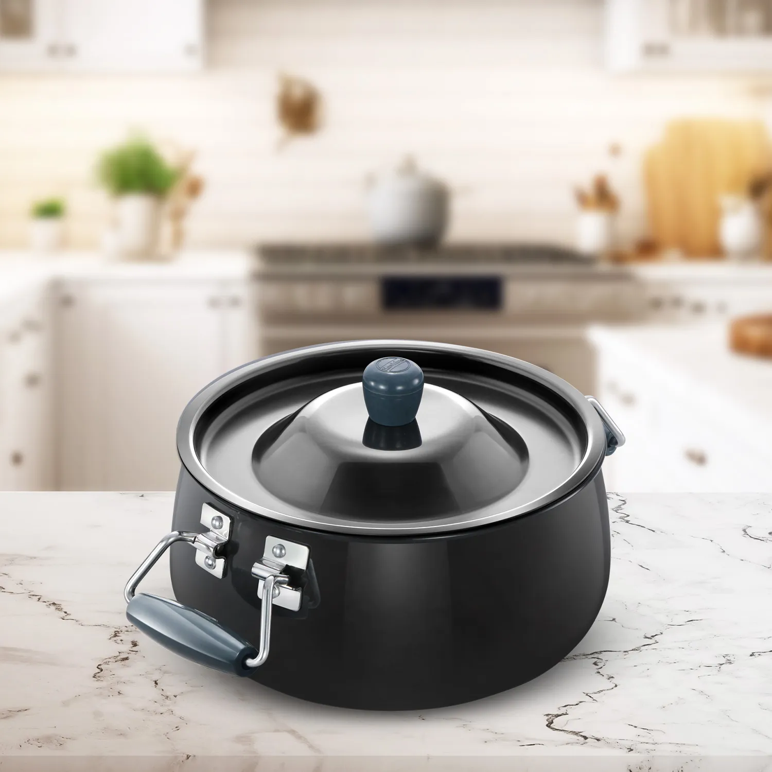 Hawkins Futura Hard Anodised Biryani Handi 8 Litre with Hard Anodised Lid