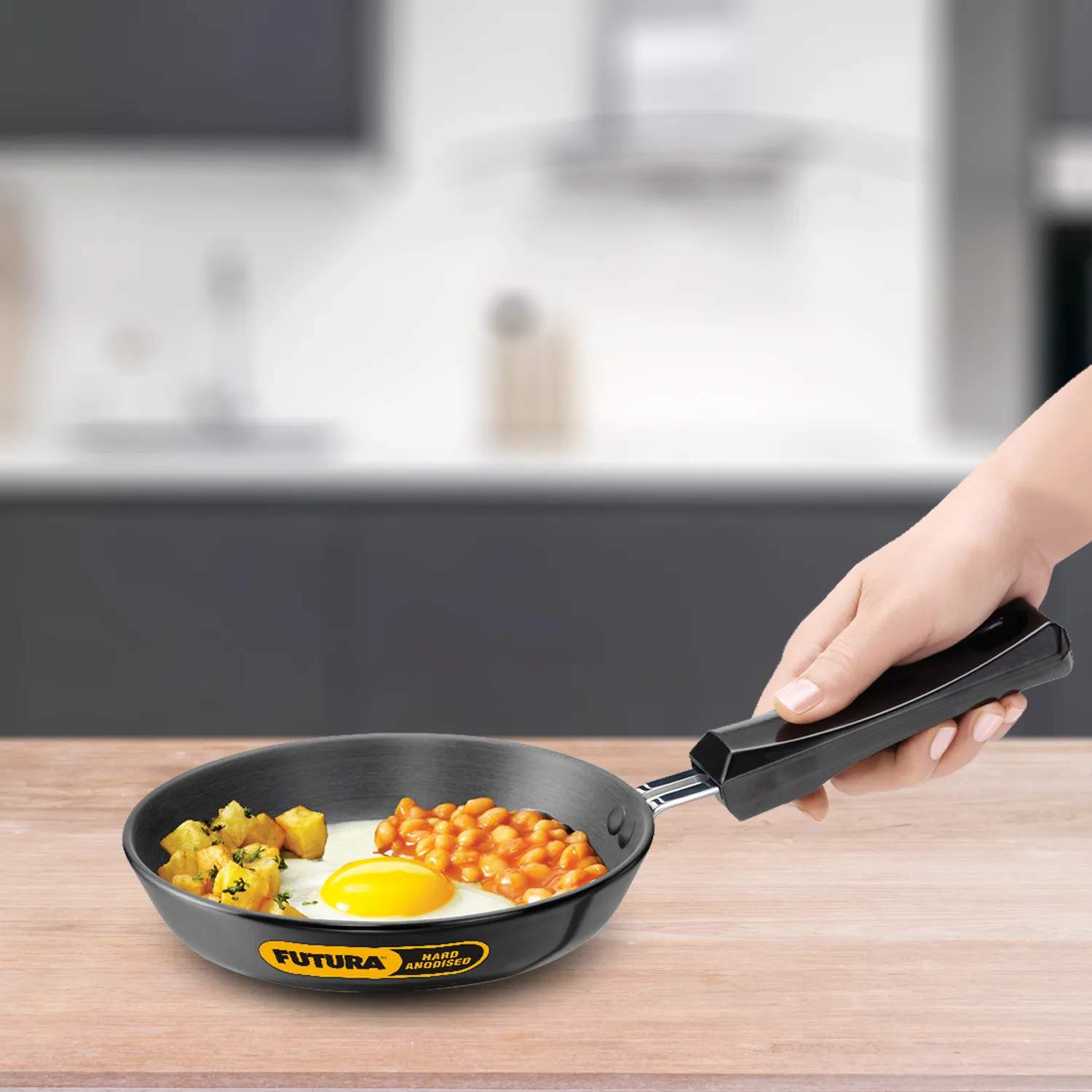 Hawkins Futura Hard Anodised Frying Pan 17 cm