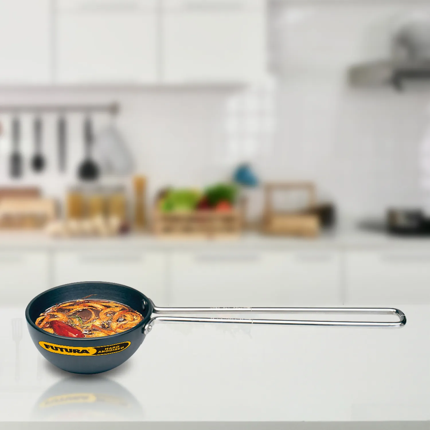 Hawkins Futura Hard Anodised Tadka Pan (Spice Heating Pan) 0.24 Litre