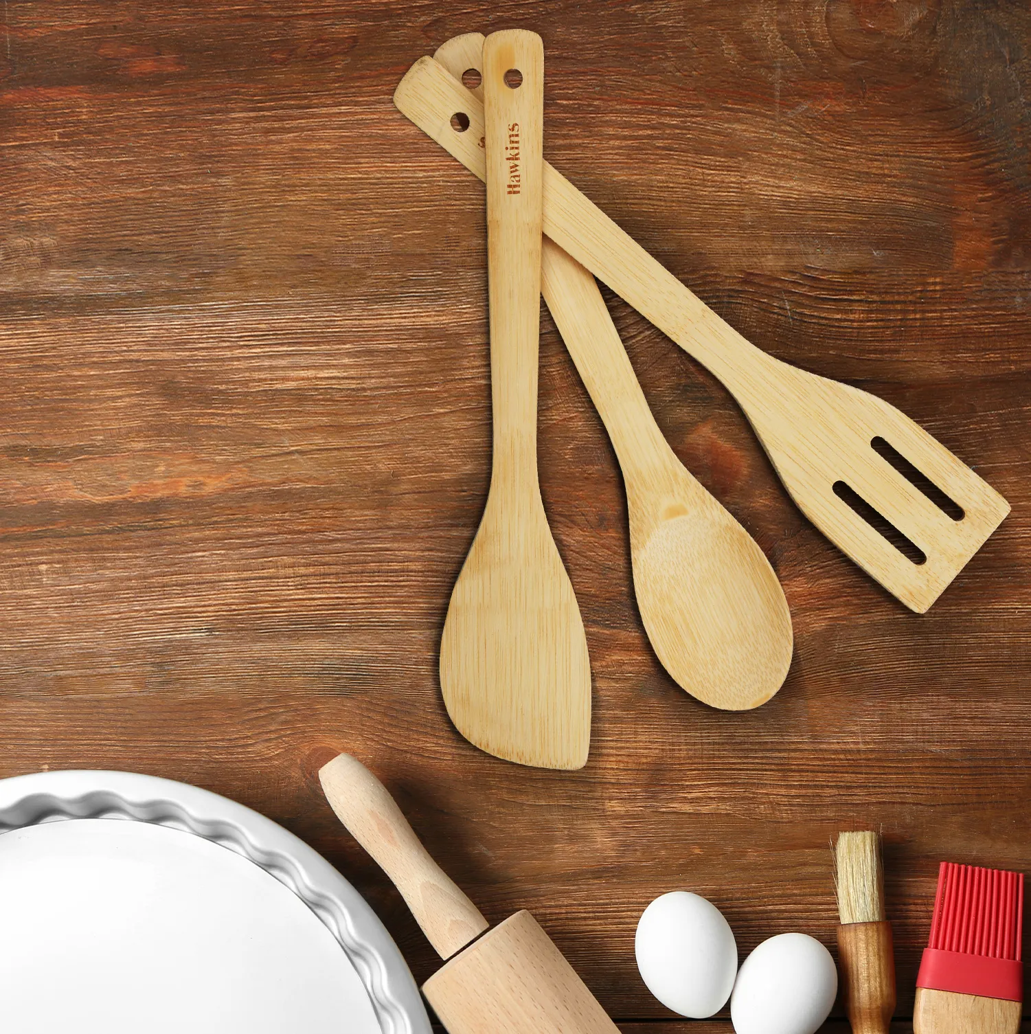Hawkins Bamboo Spatula - Set of 3