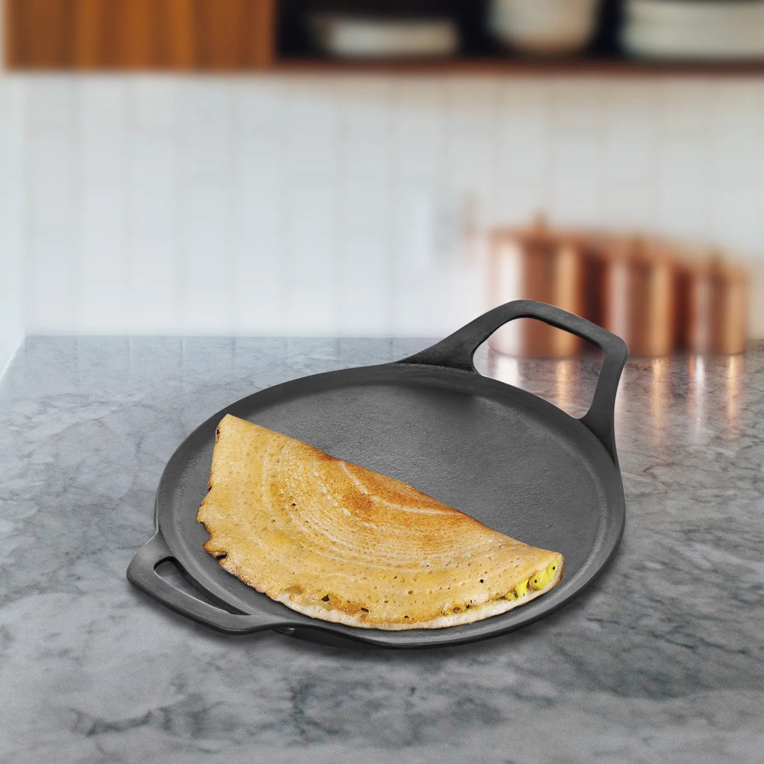 Hawkins Futura Reinforced Cast Iron Dosa Tava 27 cm
