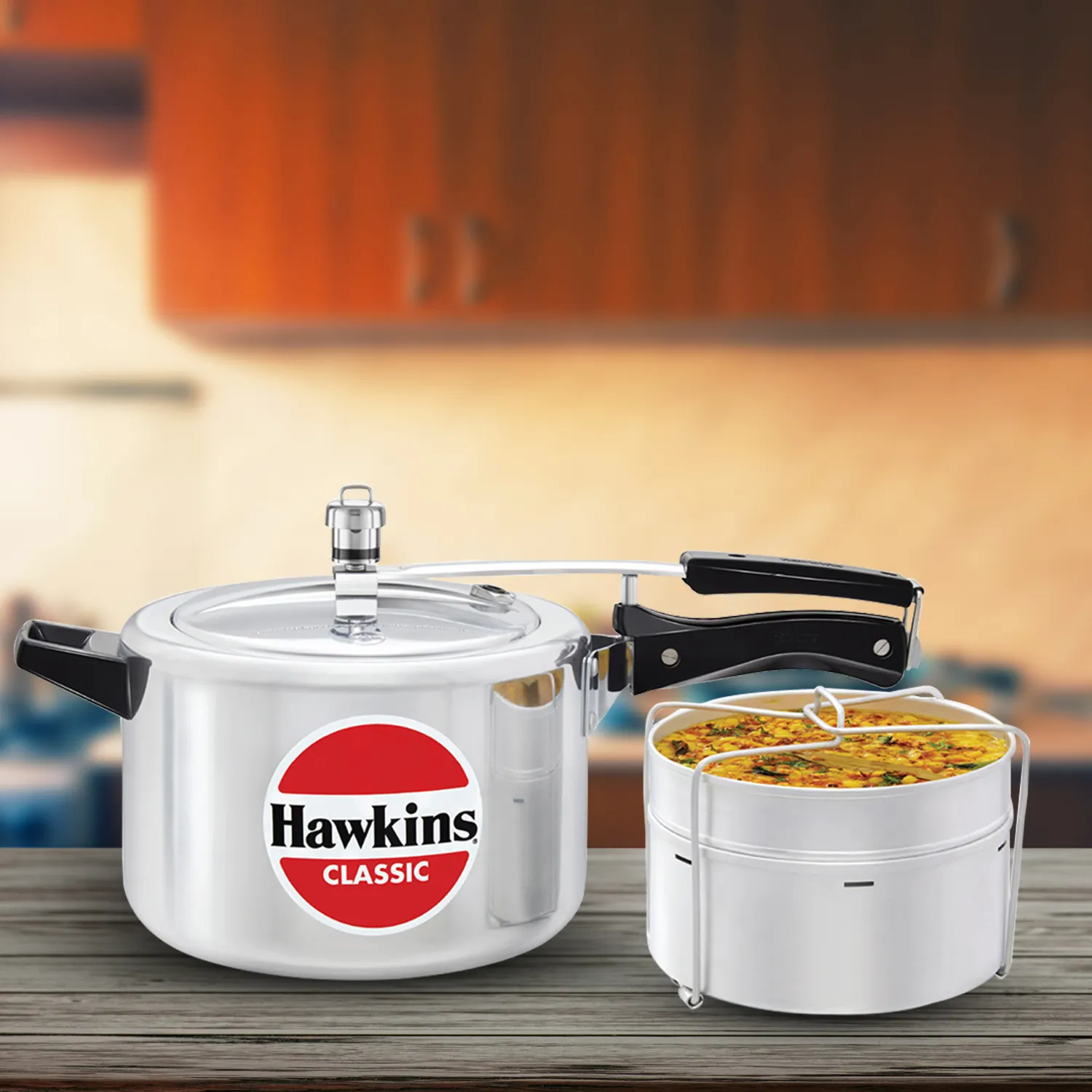 Hawkins Classic with Aluminium Separator Pressure Cooker 5 Litre