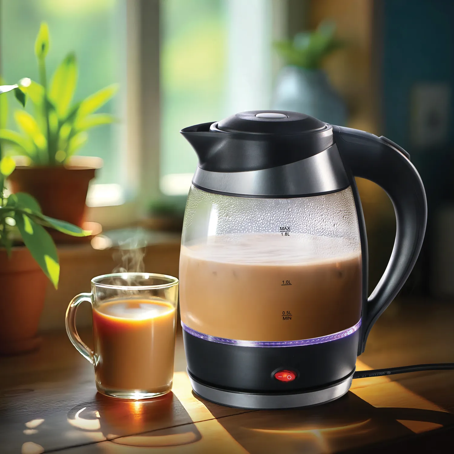 Hawkins Futura 1.8 Litre Electric Glass Kettle