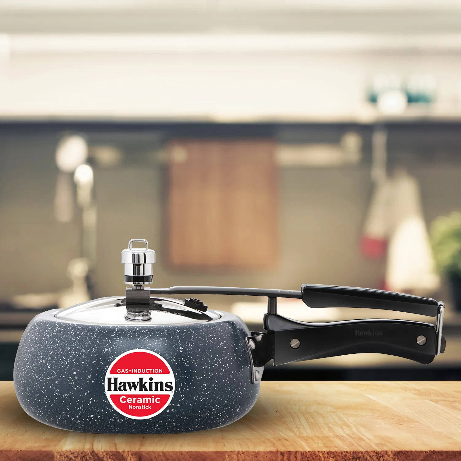 Hawkins Ceramic Nonstick Pressure Cooker 2 Litre