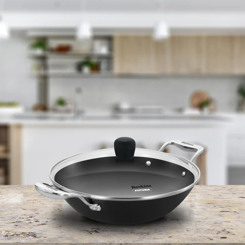 Hawkins Futura Ironman Slim Cast Iron Deep-Fry Pan