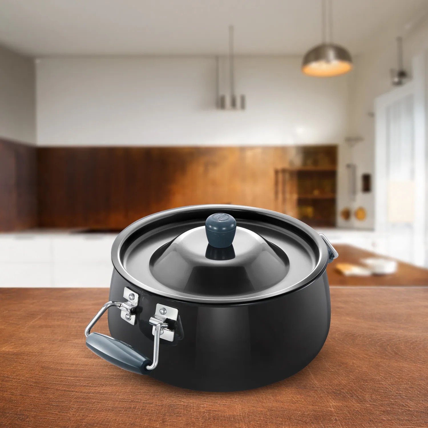 Hawkins Futura Nonstick Biryani Handi 8 Litre with Hard Anodised Lid