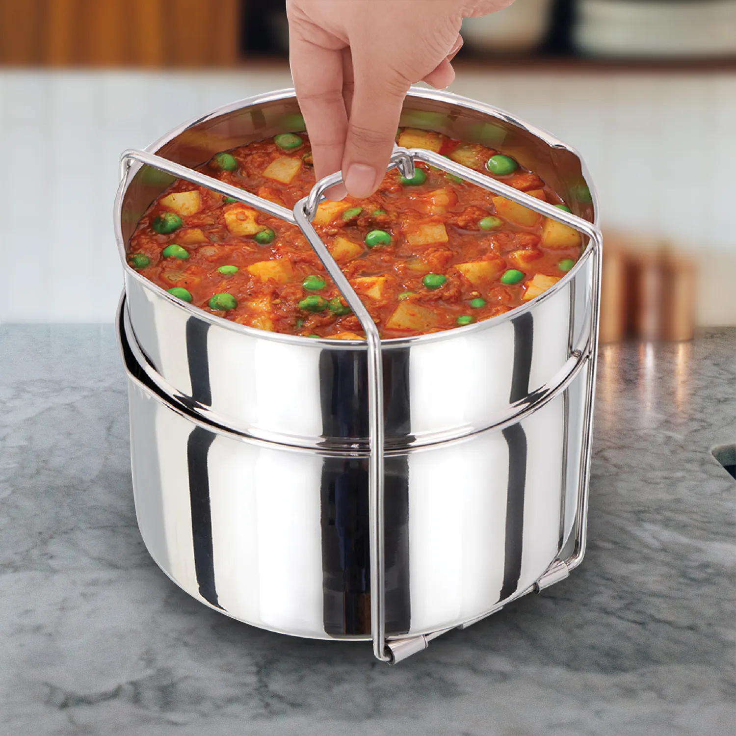 Hawkins Stainless Steel Two-Dish Set