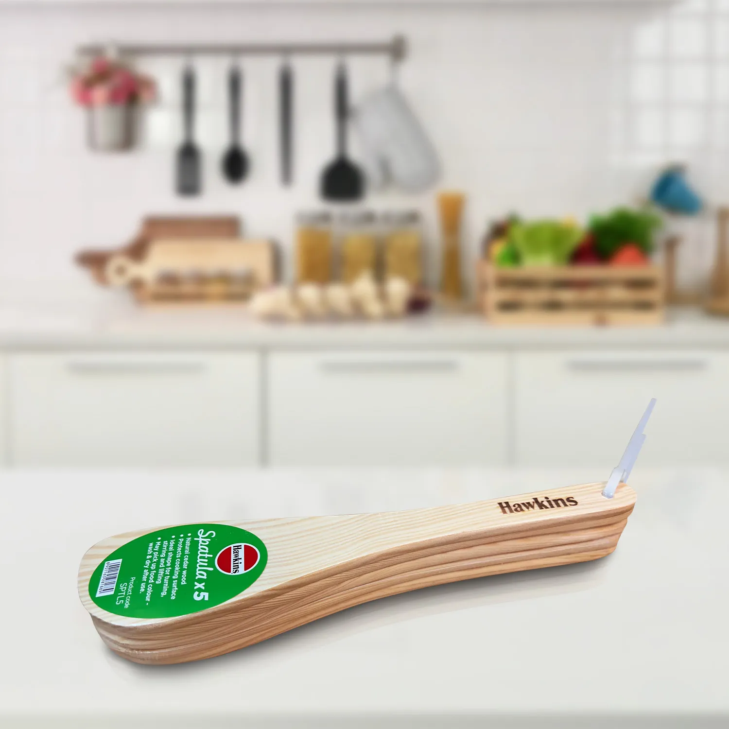 Hawkins Cedar Wood Spatula - Set of 5