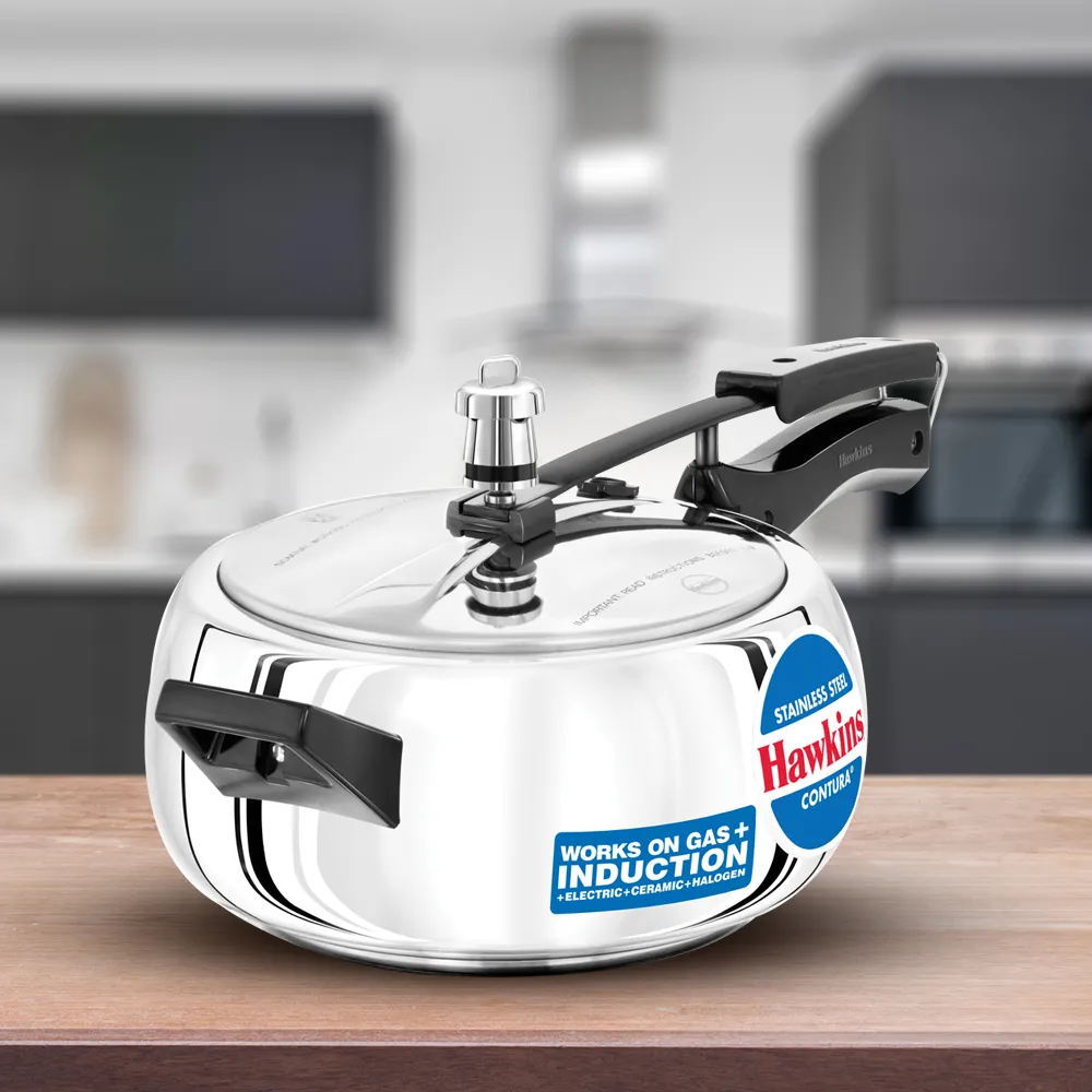 Hawkins Stainless Steel Contura Pressure Cooker 3.5 Litre