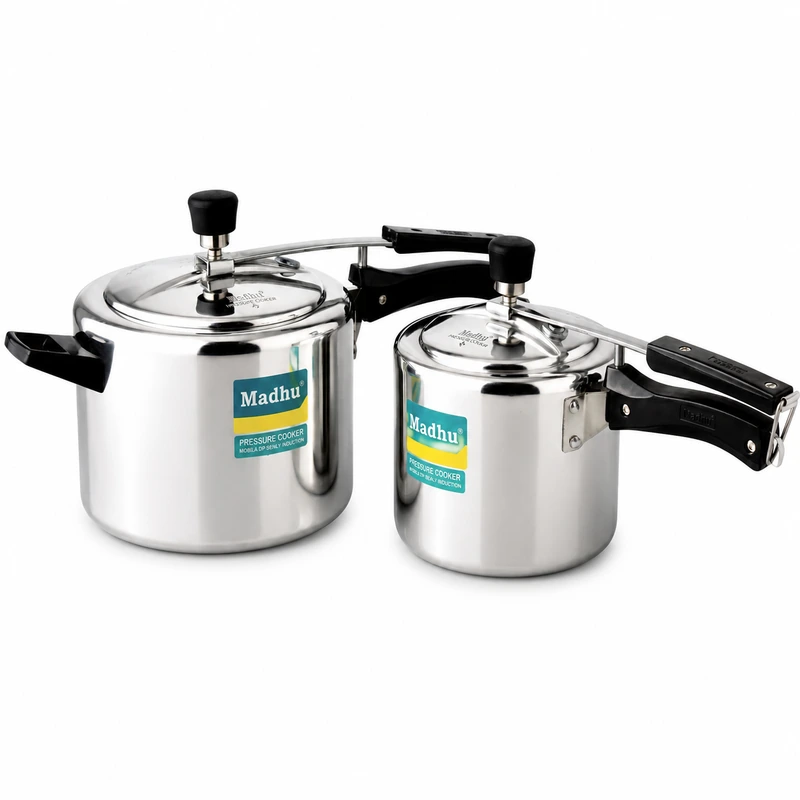 Madhu Pressure Cooker Classic White