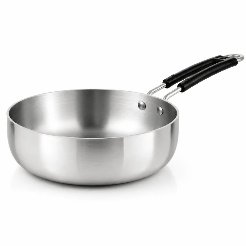 Madhu Mirror Polish Frypan Non-IB