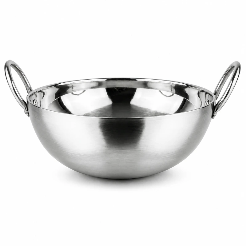 Madhu Mirror Polish Kadhai Round Non-IB
