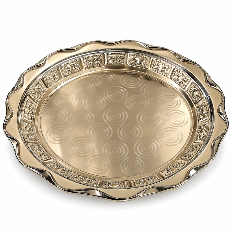 Natraj Round Fancy Tray