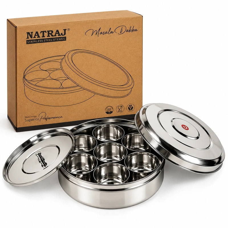 Natraj Round Deluxe Masala Box