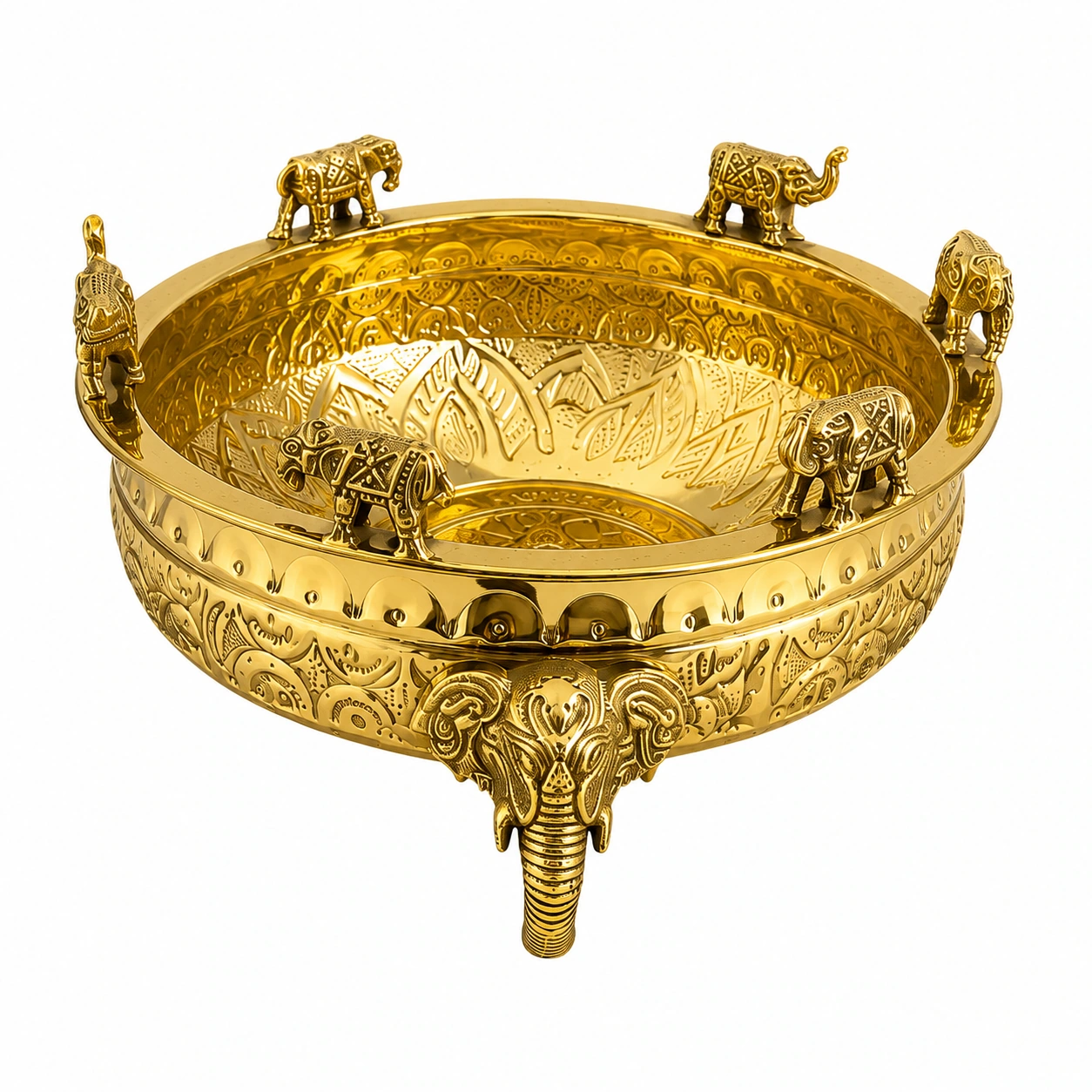 Saga Elephant Urli Brass - No.8