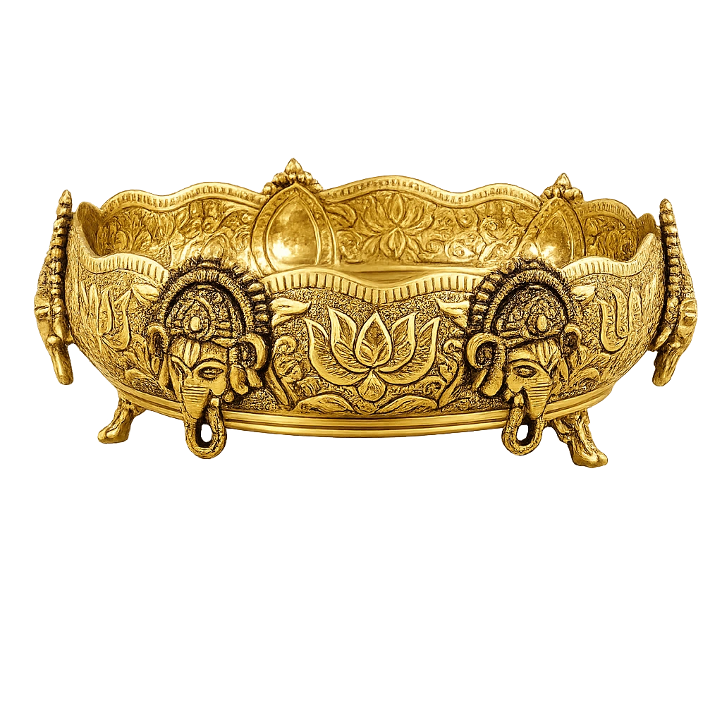Saga Ganesh Urli Brass - No.10