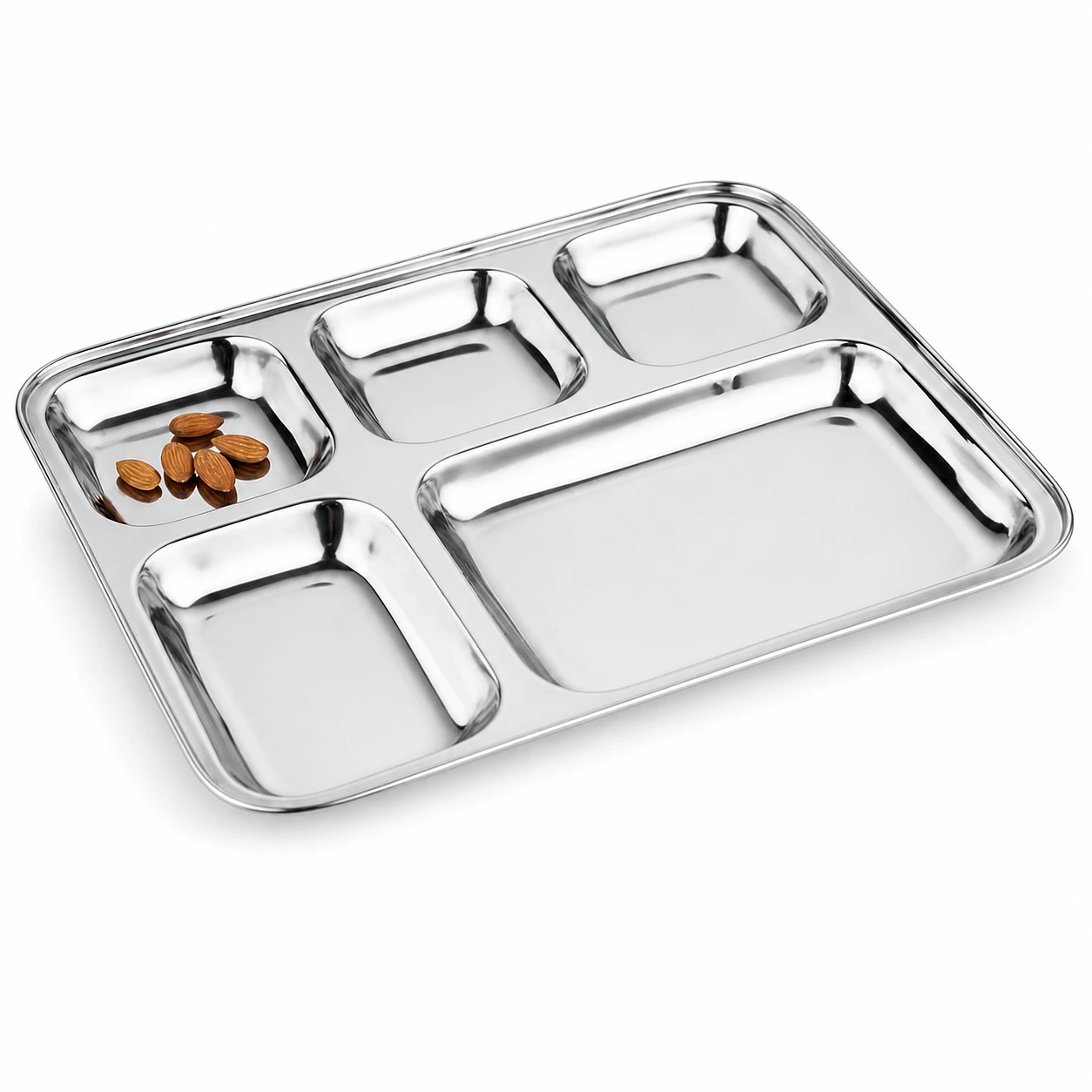 Natraj 5 in 1 Square Katori Plate Small