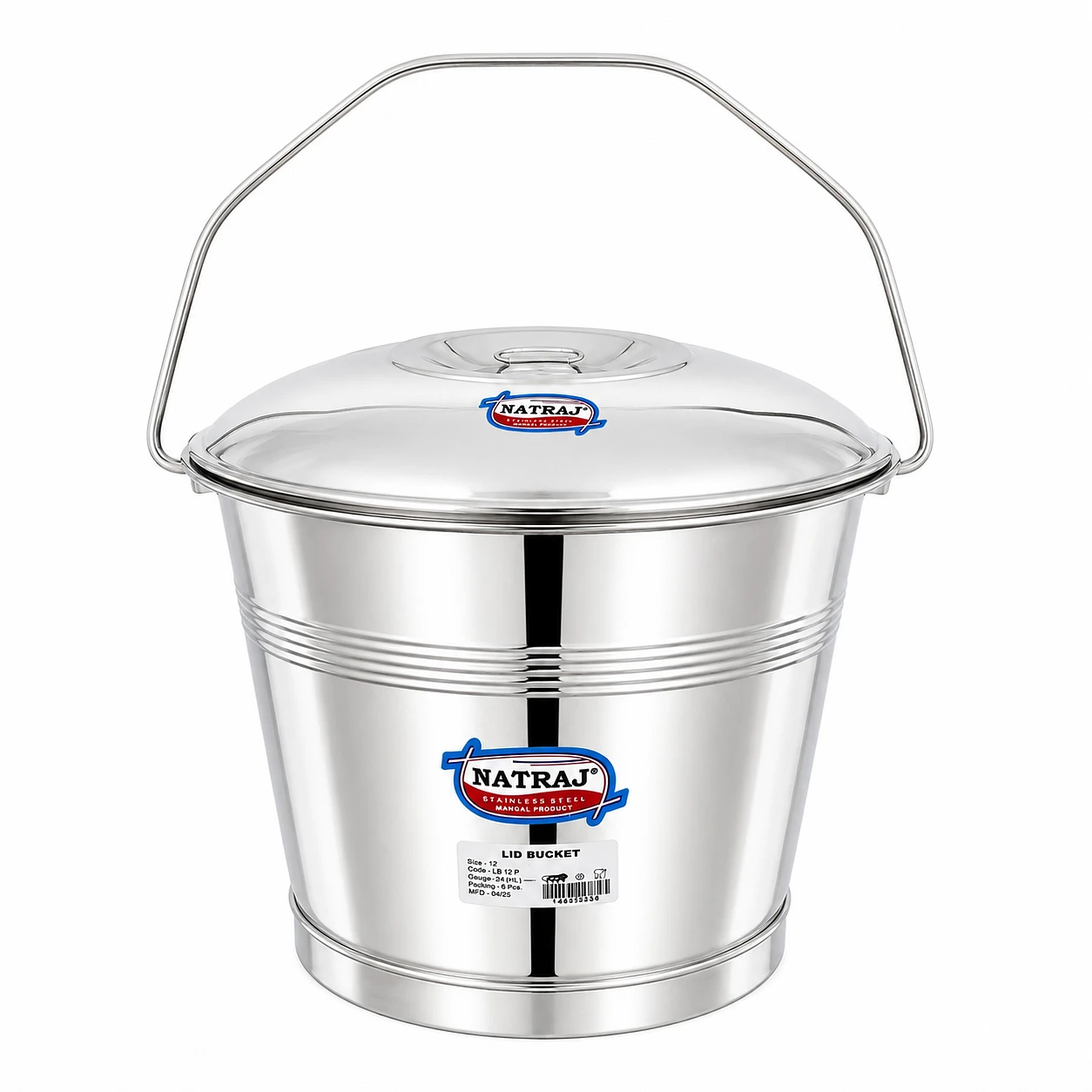 Natraj Lid Bucket 4L