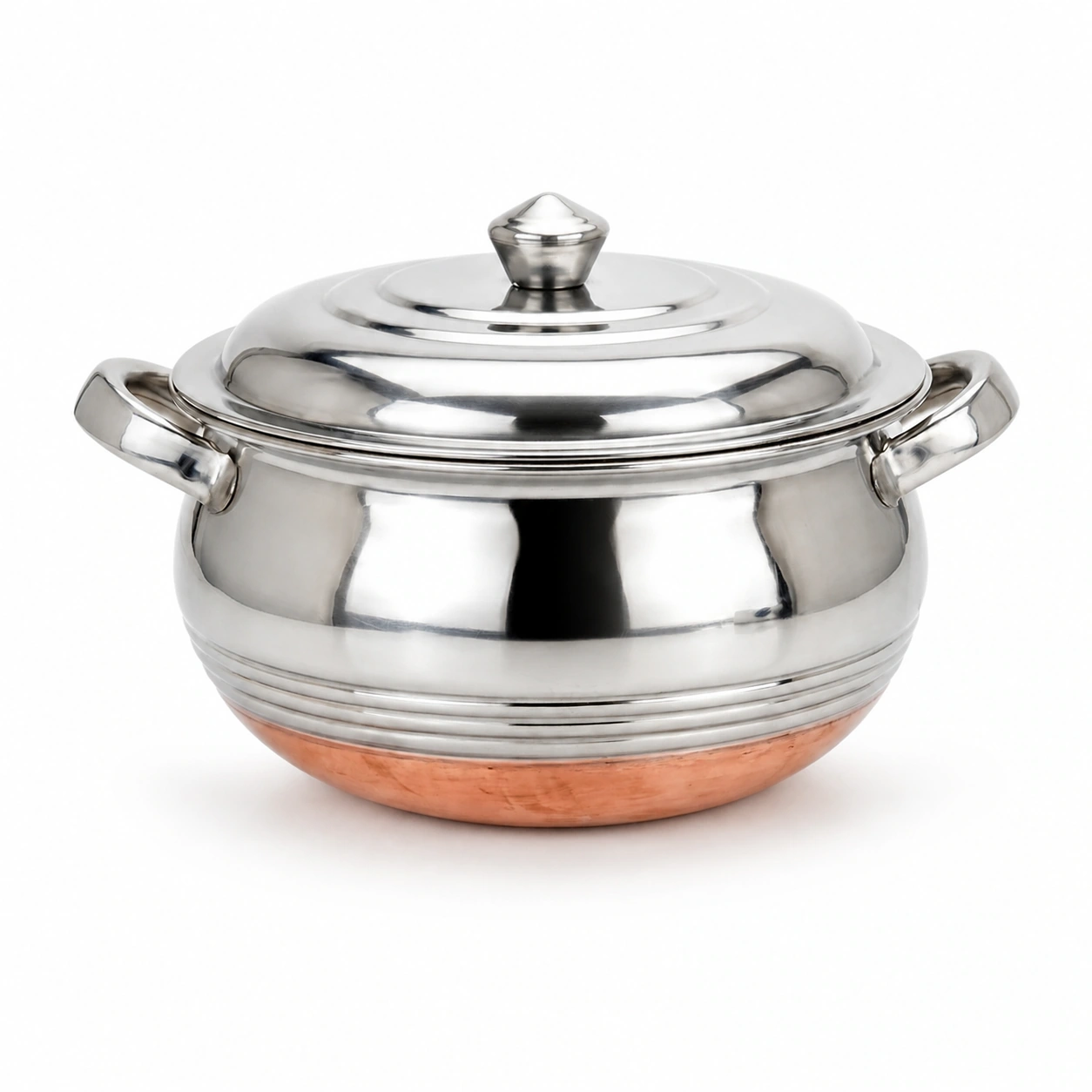 Mithila SS Handi - Copper Base