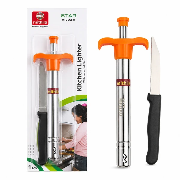 Mithila Star Kitchen Lighter with Knife thumbnail 2